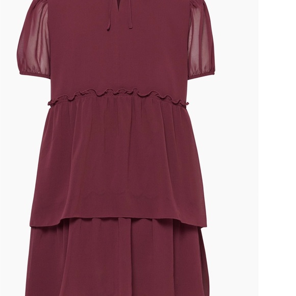 Sunday Best Red Tiered Babydoll Dress - Picture 4 of 7